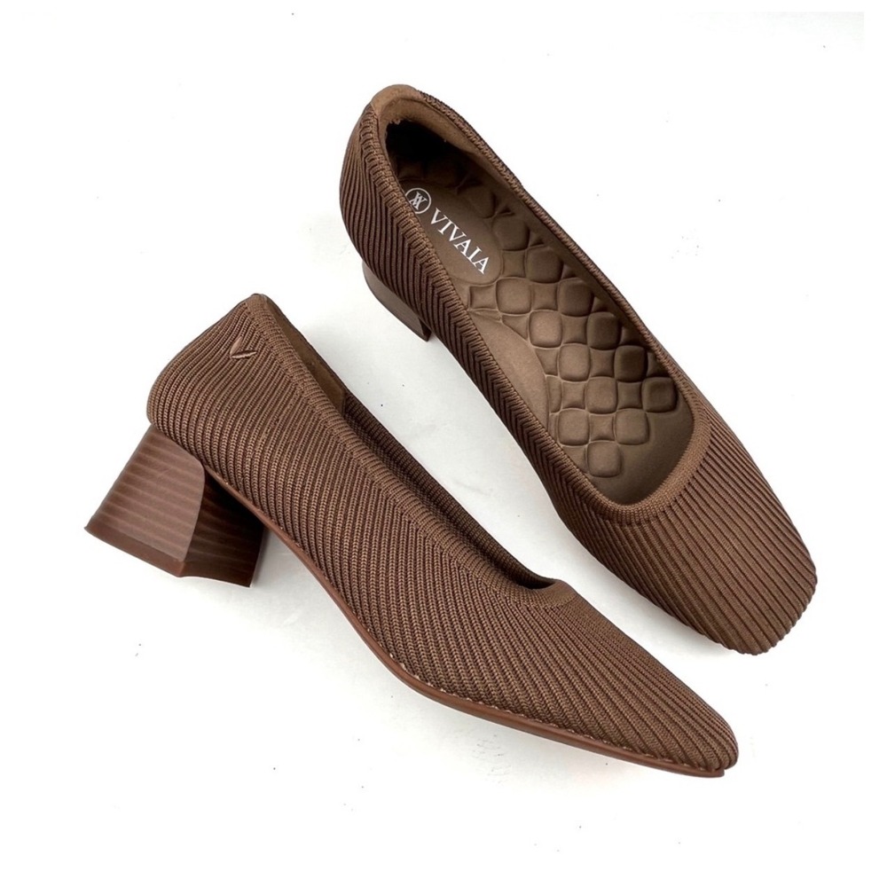 Vivaia Melody Pro Heels Brown Minimalist Travel Essential Boho 35.5